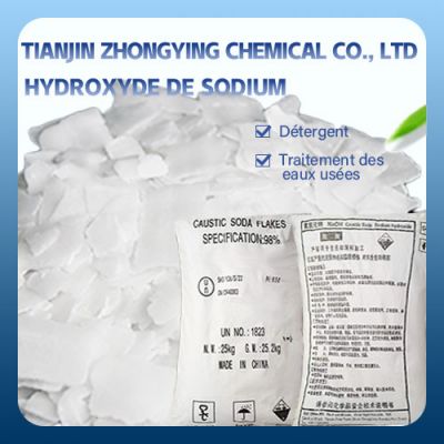  la soude caustique soude caustique pure 25kg flocons de soude caustique faisant des produits chimiques industriels macherey