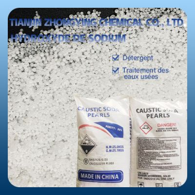 Fabrication usine de sac prix de la soude caustique soude caustique micro perles 25 kg